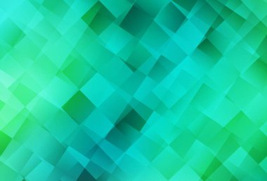 Açık yeşil vektör deseni kare biçiminde. Renkli dikdörtgenlerle modern soyut çizimler. İniş sayfası için modern şablon.