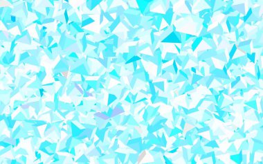 Açık mavi, üçgenli yeşil vektör arkaplan. Renkli üçgenli modern soyut illüstrasyon. İniş sayfası için modern şablon.