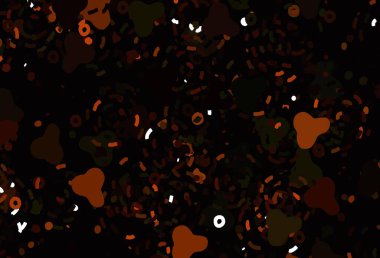 Memphis şekilli açık kırmızı vektör arkaplanı. Renkli rastgele şekillerle modern soyut illüstrasyon. Kartvizitiniz için modern tasarım.