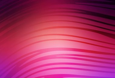 Açık Pembe, çizgili sarı vektör şablonu. Basit çizgilerle renkli gradyan çizimi. Broşürler, broşürler için doku.