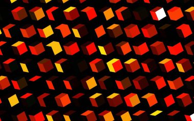 Dikdörtgenli koyu turuncu vektör arkaplan. Dikdörtgenleri ve kareleri olan güzel bir çizim. Şablon bir arkaplan olarak kullanılabilir.