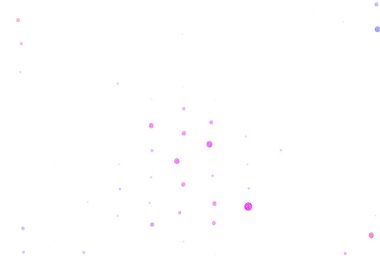 Baloncuklu açık mor vektör arkaplanı. Renkli su damlaları olan modern soyut çizimler. Duvar kağıtlarının dokusu için desen.