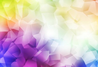 Işık Çokrenkli vektör soyut çokgen şablonu. Çokgen tarzda tamamen yeni bir renk çizimi. Dizaynınız için üçgen desen.