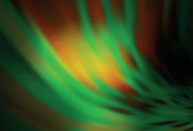 Koyu yeşil vektör parlak şablonu bulanıklaştırdı. Görüntü stili ve gradyanı olan yeni renkli çizimler. Çalışmalarınız için akıllı tasarım.