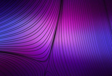 Açık Mor, pembe çizgili vektör arkaplan. Değişken çizgileri olan renkli soyut çizimler. Web siteniz için soyut tasarım.