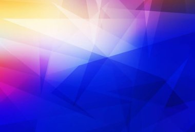 Açık pembe, mavi vektör düzeni çizgiler, üçgenler. Üçgen şekilli ışıltılı soyut çizimler. Web siteniz için basit tasarım.