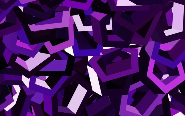 Fondo Vectorial Púrpura Oscuro Con Hexágonos Diseño Estilo Abstracto Con — Archivo Imágenes Vectoriales