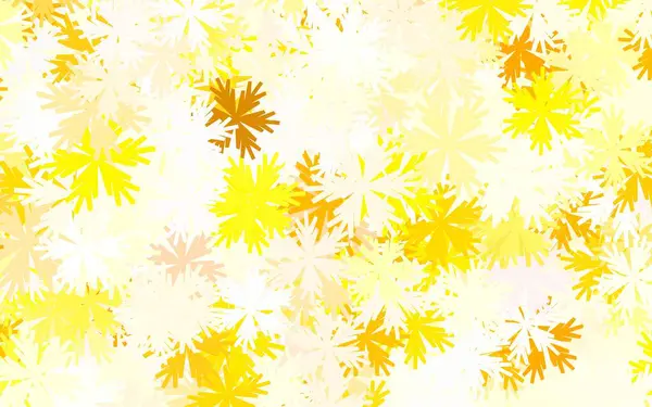Ljusgrön Gul Vektor Abstrakt Bakgrund Med Blommor Abstrakt Illustration Med — Stock vektor