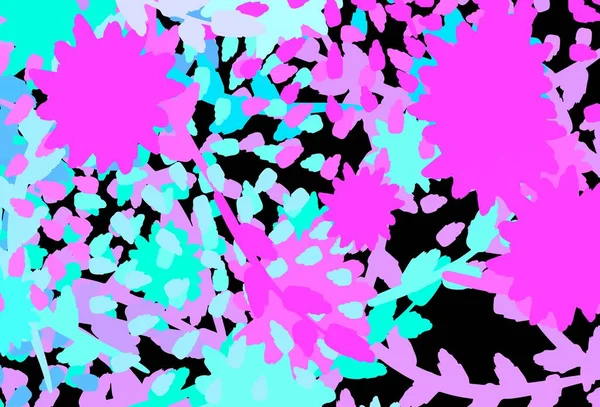 Modèle Vectoriel Rose Clair Bleu Avec Des Formes Chaotiques Formes — Image vectorielle