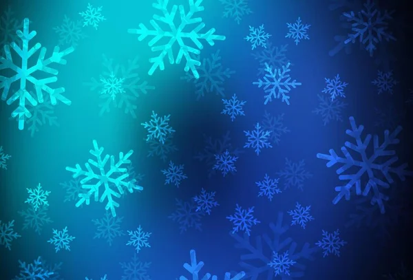Dark Blue Zelené Vektorové Pozadí Stylu Dovolených Barevný Design Vánočním — Stockový vektor
