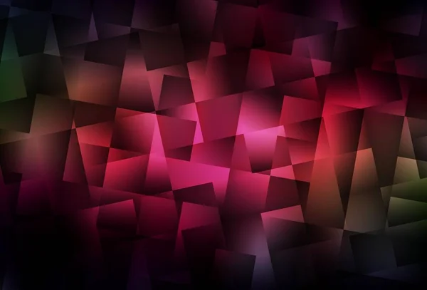 Rouge Foncé Disposition Vectorielle Jaune Avec Lignes Rectangles Illustration Abstraite — Image vectorielle