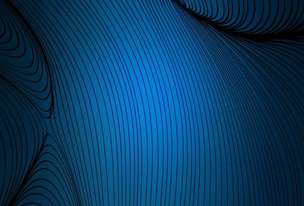 Ciemny Wzór Wektora Niebieskiego Liniami Blask Abstrakcyjnej Ilustracji Linii Wry — Wektor stockowy