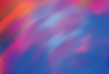 Açık mavi, kırmızı vektör soyut bulanık görünüm. Görüntü tarzında tamamen yeni bir renkli çizim. İşiniz için yeni tasarım.