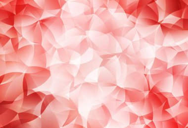 Açık kırmızı vektör mozaik arkaplan. Çokgen biçiminde, gradyan ile renkli çizimler. Marka kitabınız için yeni şablon.