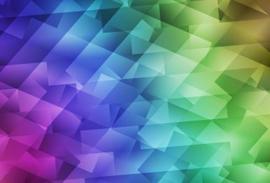 Dikdörtgenli hafif çokrenkli vektör arkaplanı. Dikdörtgenli soyut gradyan çizimi. İş ilanları, broşürler, broşürler için desen