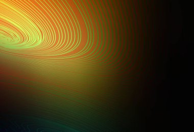 Eğri çizgileri olan koyu turuncu vektör arka planı. Soyut tarzda gradyan çizgilerle akıllı illüstrasyon. İşiniz için en iyi tasarım.