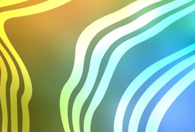 Açık mavi, çizgileri olan sarı vektör deseni. Değişken çizgileri olan renkli geometrik örnek. Broşürler, broşürler için doku.