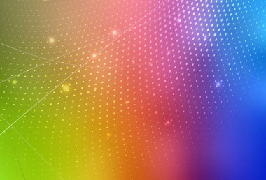 Aydınlık Çokrenkli vektör çizimi ve parlak renkli soyut daireler. Soyut arka planda bulanık kabarcıklar ve renkli gradyan. Web siteniz için basit tasarım.