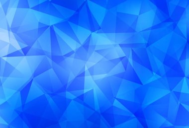 Işık Mavisi vektör eğimli üçgen şablonu. Zarif üçgenleri olan soyut çizimler. İş tasarımınız için yepyeni bir tarz.