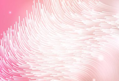 Kıvrımlı çizgileri olan açık kırmızı vektör arka planı. Alnında çizgiler olan soyut bir çizim. İş tasarımınız için şablon.