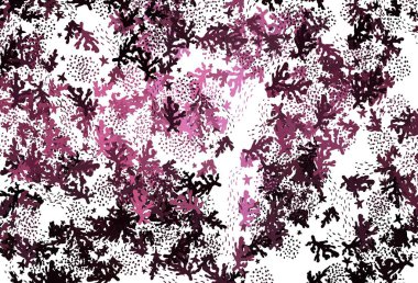 Soyut biçimlerde açık pembe vektör dokusu. Modern tarzda değişen renkli kaotik formlar. Bir cep telefonu için arka plan.