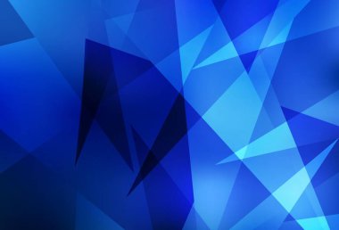 Üçgenli hafif BLUE vektör arkaplanı. Üçgenli soyut gradyan çizimi. Bir cep telefonu için arka plan.