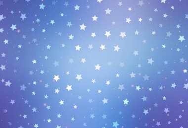 Açık Pembe, karnaval tarzında mavi vektör şablonu. Noel özellikleriyle basit bir gradyan çizimi. Bir üniversite posteri için en iyi tasarım, afiş.