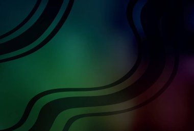 Koyu yeşil vektör arkaplanı bulanıklaştırdı. Gradyan ile modern soyut çizim. Marka kitabı için zarif bir arkaplan.