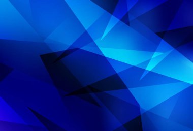 Işık Mavisi vektör arkaplanı çizgiler, üçgenler. Soyut üçgenli dekoratif tasarım. İniş sayfası için modern şablon.