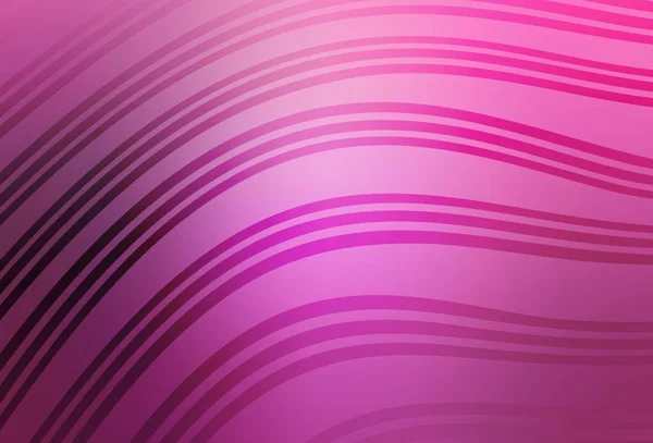 曲線を持つライトピンクのベクトルの背景 グラデーションのある丸みを帯びた抽象的なイラスト ブランドブックの新しいコンポジション — ストックベクタ