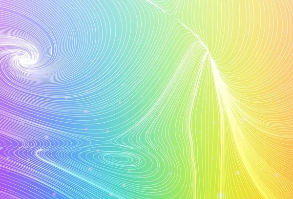 Легкая Многоцветная Векторная Текстура Дисками Кривыми Абстрактная Иллюстрация Объемными Фигурами — стоковый вектор