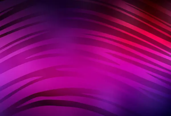 Textura Vetorial Rosa Escura Com Linhas Curvas Uma Elegante Ilustração — Vetor de Stock