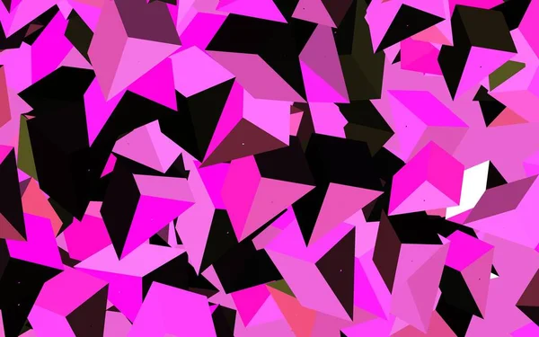 Темно Розовый Желтый Векторный Обратный Ход Линиями Треугольниками Современная Абстрактная — стоковый вектор