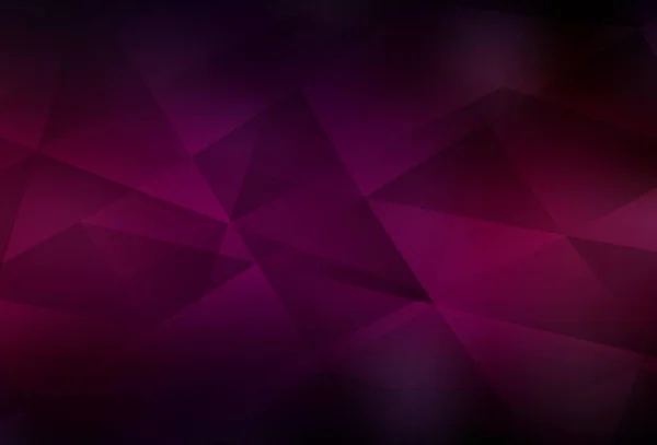 Fondo Abstracto Polígono Vectorial Rosa Oscuro Elegante Ilustración Poligonal Brillante — Vector de stock