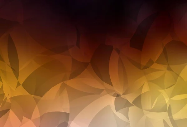 Dark Orange Vector Triangle Mosaic Template Glitter Abstract Illustration Elegant — Stock Vector