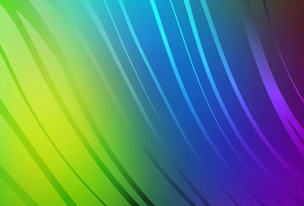Разноцветная Многоцветная Компоновка Изогнутыми Линиями Элегантная Яркая Иллюстрация Градиентными Линиями — стоковый вектор
