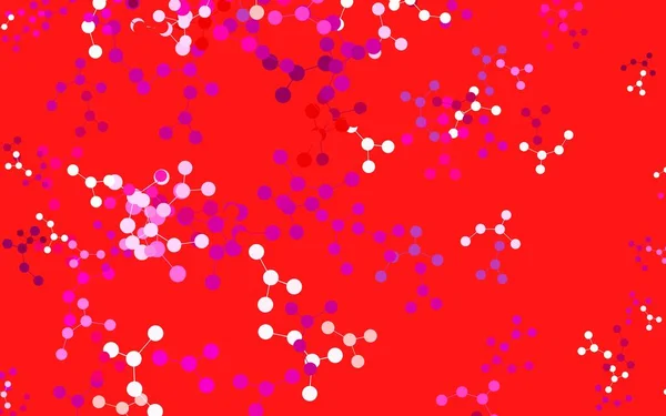 Светло Розовый Векторный Фон Данными Искусственного Интеллекта Абстрактная Иллюстрация Ссылками — стоковый вектор
