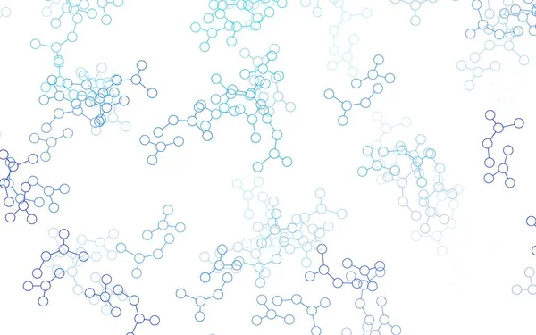 Lichtblauwe Vector Achtergrond Met Kunstmatige Intelligentie Gegevens Abstracte Illustratie Met — Stockvector