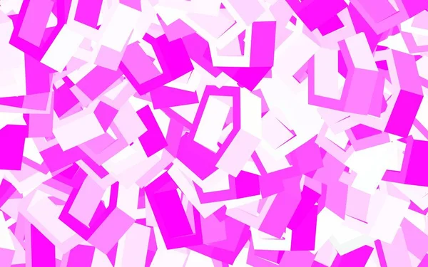 Ανοιχτό Ροζ Διανυσματικό Φόντο Εξάγωνα Αφηρημένη Εικόνα Πολύχρωμα Εξάγωνα Μοτίβο — Διανυσματικό Αρχείο
