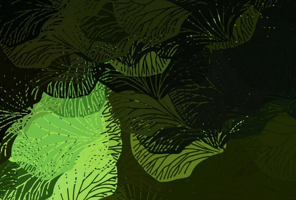 Tmavě Zelená Vektorová Textura Abstraktními Tvary Ilustrace Barevnými Tvary Přechodu — Stockový vektor
