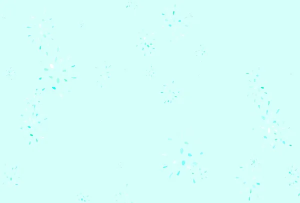 Hellgrüner Vektorhintergrund Mit Blasen Schöne Farbige Illustration Mit Verschwommenen Kreisen — Stockvektor