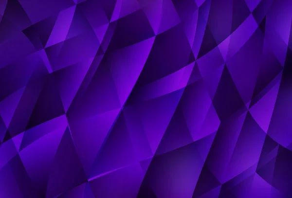 ダークパープルベクトル多角形パターン グラデーションのエレガントな明るい多角形のイラスト 携帯電話の背景のテンプレート — ストックベクタ