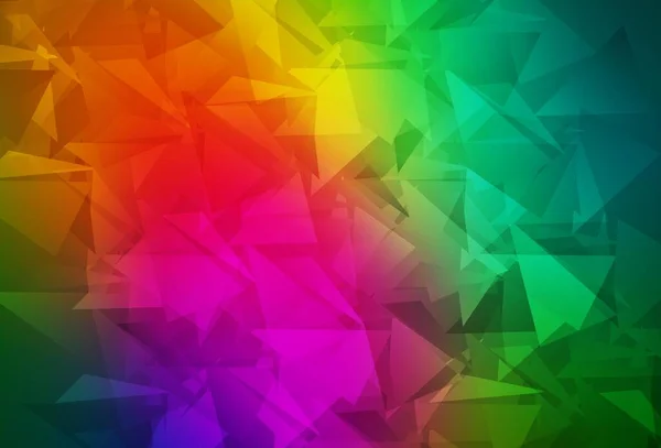 Fond Mosaïque Abstrait Vectoriel Multicolore Foncé Illustration Abstraite Polygonale Avec — Image vectorielle