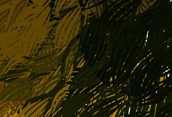 Dark Green Жовтий Векторний Шаблон Випадковими Формами Проста Кольорова Ілюстрація — стоковий вектор