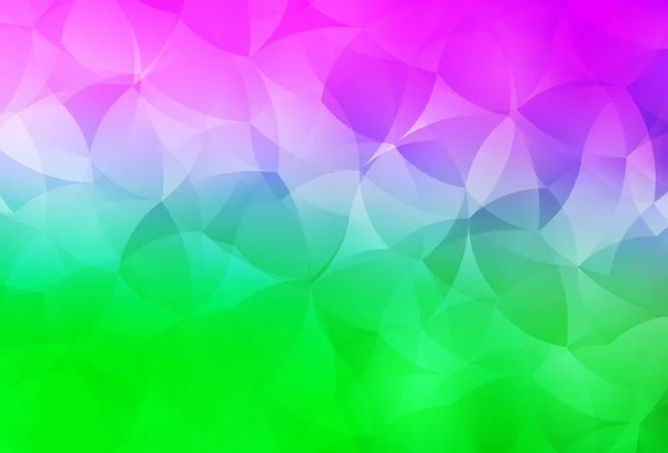Светло Розовый Зеленый Вектор Многоугольный Фон Многоугольная Абстрактная Иллюстрация Градиентом — стоковый вектор