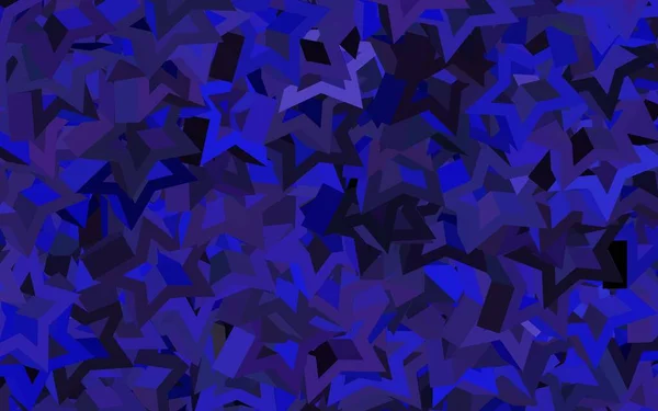 Темно Фиолетовый Векторный Шаблон Кристаллами Треугольниками Абстрактная Градиентная Иллюстрация Треугольниками — стоковый вектор