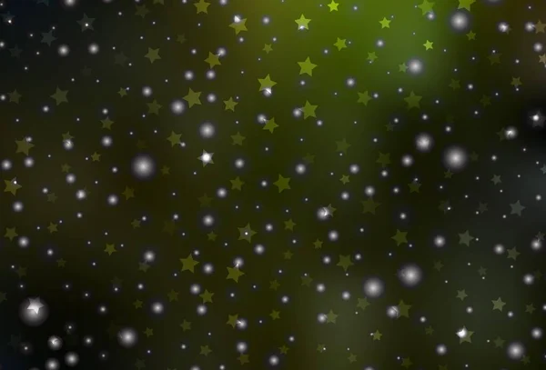 Dunkelgrüner Gelber Vektorhintergrund Xmas Stil Eine Kluge Illustration Mit Weihnachtlichen — Stockvektor