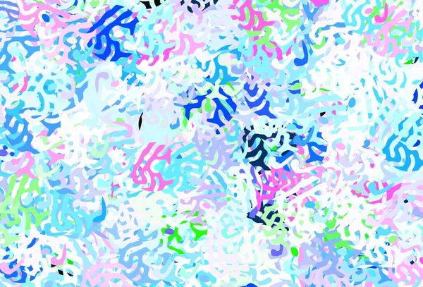 メンフィスの形をした光多色ベクトル背景 抽象的なグラデーションのシンプルなカラフルなイラスト 名刺のモダンなデザイン — ストックベクタ