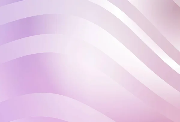 Light Purple Vector Background Wry Lines 휘어진 선들로 이루어진 빛나는 — 스톡 벡터