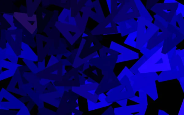 Temně Fialová Vektorová Šablona Krystaly Trojúhelníky Krásná Ilustrace Trojúhelníky Přírodním — Stockový vektor